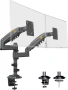 1бр/ Двоен мониторен държач за бюро NB Ergonomic H180 (17–27", до 9 кг на монитор), снимка 4