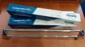НОВИ! Хромирана масивна двойна поставка / държач / закачалка за кърпи и хавлии – 60 см, снимка 1