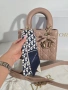 Lady Dior Дамска Бежова Чанта От Агнешка Кожа Код Brand Luxury Fashion18, снимка 3