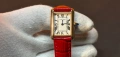 Луксозен дамски часовник Cartier, снимка 7