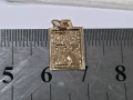 Златна висулка "К" 14К 585 / 0,20 гр., снимка 4