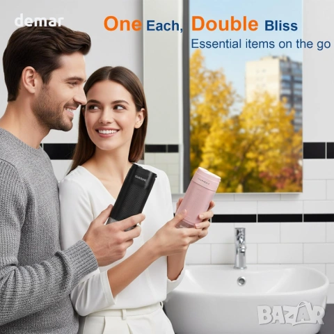 Преносим зъбен душ, 4 режима и 4 нива, мини дизайн с калъф, IPX7, розов, снимка 5 - Други - 54049327