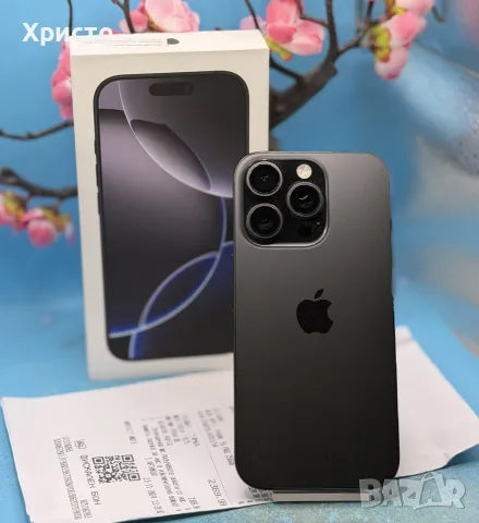 ГАРАНЦИОНЕН!!! Apple iPhone 16 Pro, 256GB, 5G, Black Titanium, снимка 5 - Apple iPhone - 55421311
