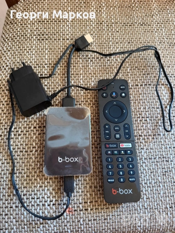 B Box Android TV с дистанционно, нов, 45 евро.