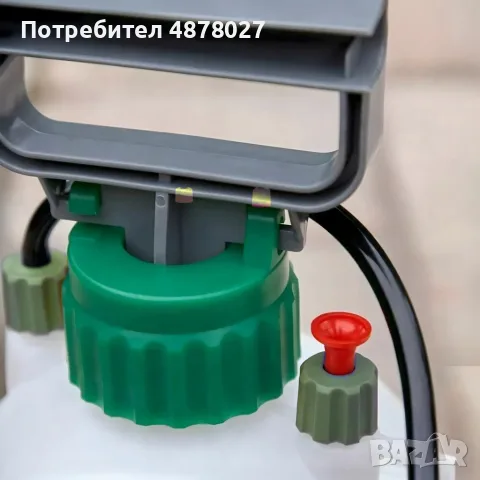 Ръчна градинска пръскачка под налягане 5L, 3 Bar – С регулируема дюза, предпазен клапан и презрамка , снимка 9 - Градинска техника - 55675139