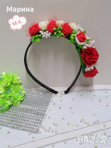 Китка за глава, вариант 30, снимка 7 - Аксесоари за коса - 54139807