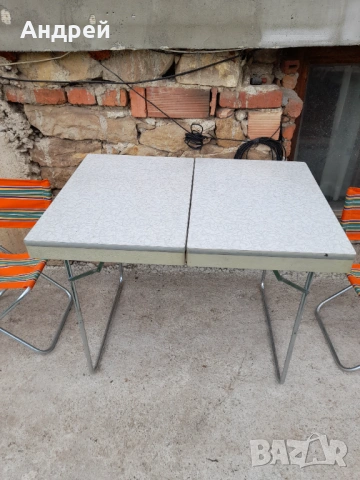 Стар туристически комплект маса със столчета, снимка 4 - Други ценни предмети - 54265560