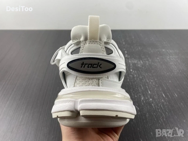 Balenciaga Track Sneaker "White/Rainbow Laces" , снимка 4 - Маратонки - 54358899