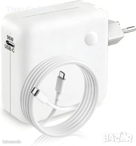 96W USB-C зарядно за MacBook Pro / Air + USB-C към USB-C кабел 2 м (ново)