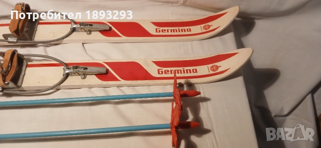 Детски пластмасови ски,,GERMINA''-GDR, снимка 3 - Зимни спортове - 54631601