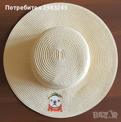 Дамски шапки с периферия и еблема на кученце, снимка 5 - Шапки - 54989691