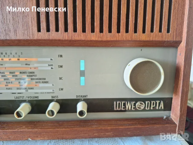 LOEWE OPTA MODERNA TIP 52064 VINTAGE ROHRE RADIO.MADE IN GERMANY.YAHRE-1964., снимка 2 - Радиокасетофони, транзистори - 55617650