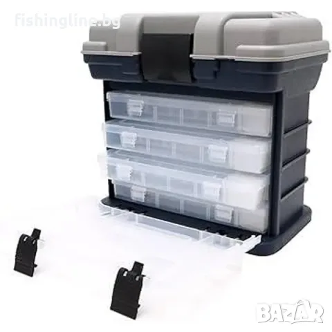 Layer Fishing Tackle Box – кутия за риболовни примамки и аксесоари, снимка 3 - Такъми - 55431457