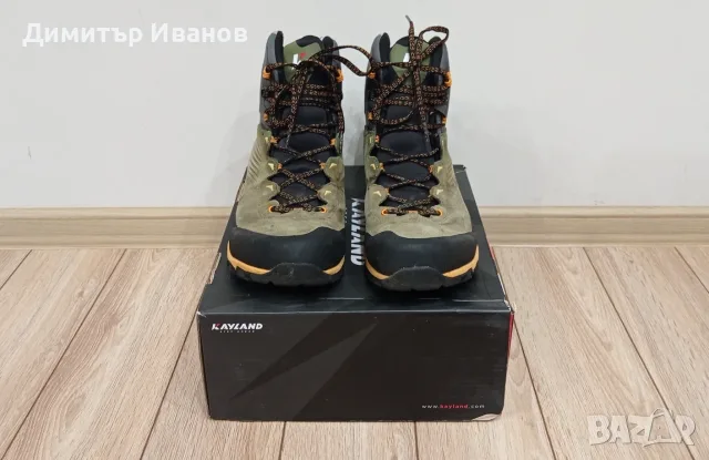 Мъжки туристически обувки Kayland Vision GTX (Olive/ Orange), Размер 46, снимка 2 - Мъжки боти - 55514318