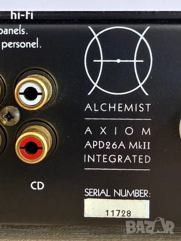 Alchemist Axiom APD26A MkII, снимка 13 - Ресийвъри, усилватели, смесителни пултове - 54777252