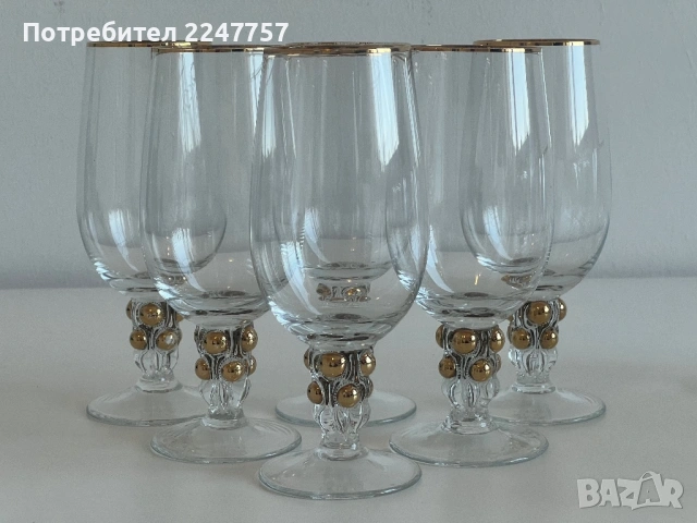 Луксозни кристални чаши , снимка 2 - Антикварни и старинни предмети - 54109771