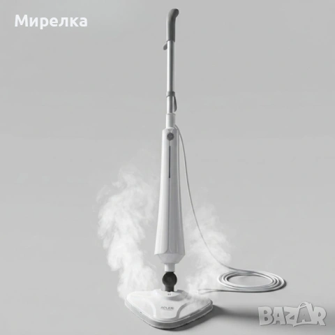 Парен моп Adler – 1300W мощност, дезинфекция без химикали и перфектно чисти подове