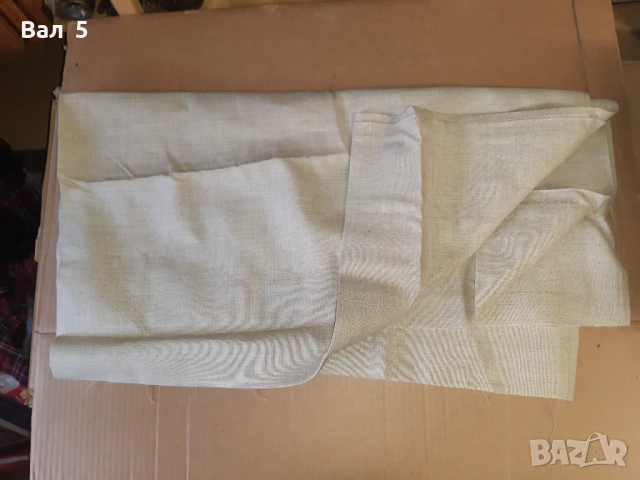 Стар ленен плат , платно , ленена панама . НЕУПОТРЕБЯВАН