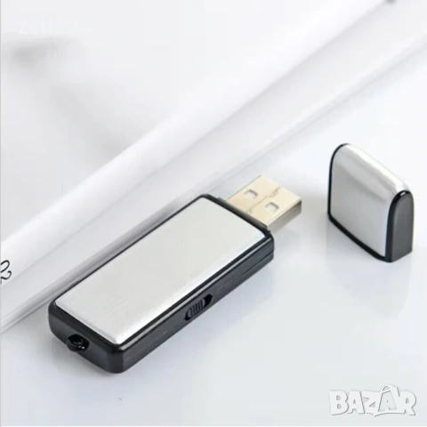 Дигитален аудио рекордер тип USB флашка 16GB | 160 часа запис WAV 48KHz | За конференции 10341, снимка 4 - Друга електроника - 54672399