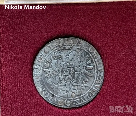 1 Талер Фердинанд II Кралство Бохемия 1632, снимка 2 - Нумизматика и бонистика - 55544417