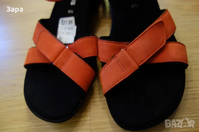 нови кожени сандали Clarks, 40ти номер, снимка 2 - Сандали - 55473090