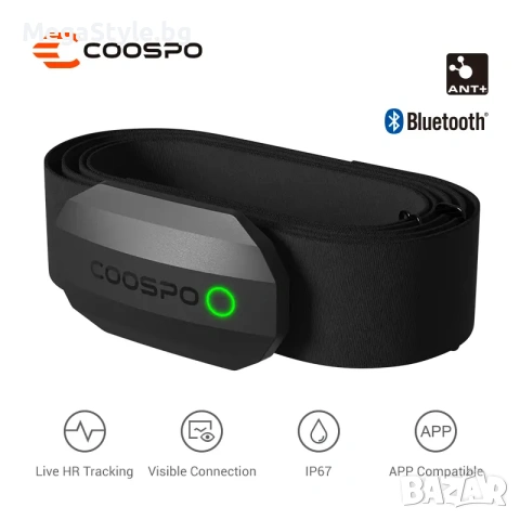 Сърдечен монитор CooSpo H808S, Bluetooth и ANT+, снимка 6 - Друга електроника - 55164008