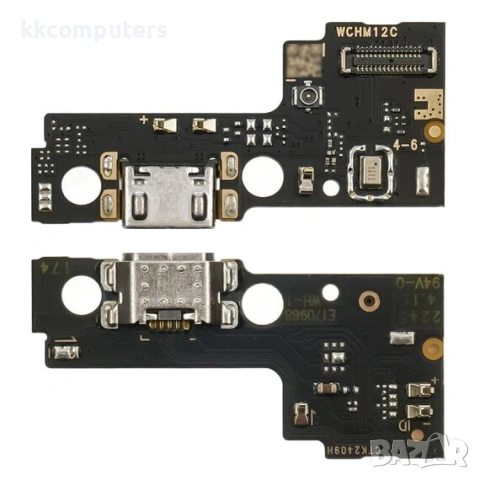 Конектор зареждане за XIAOMI Redmi 12C на платка с микрофон и компоненти