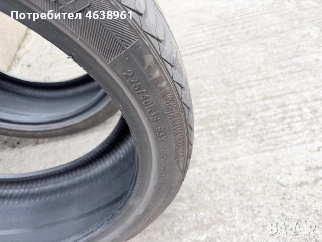 Летни гуми 225/40/19, снимка 4 - Гуми и джанти - 54355912