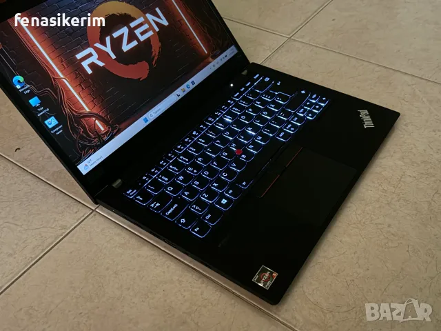 14' Touch Full HD Ryzen 5 PRO 5650u Lenovo ThinkPad P14s Gen 2 32GB DDR4/256GB NVMe/Radeon Pro 4GB, снимка 6 - Лаптопи за работа - 55583650