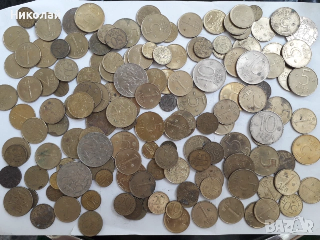 лот от 150 броя БГ монети от периода на ранна демокрация
