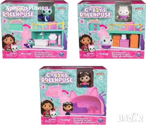 Игрален комплект Gabbys Dollhouse Стая Къщата на Габи, снимка 4 - Кукли - 55578817