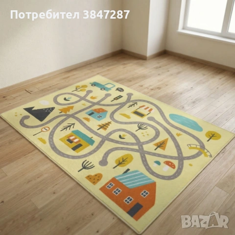Детски килим за игра 120х160см - противоплъзгащ и миещ се , снимка 4 - Други - 54050726