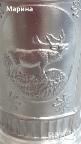 Немски чаши за ракия от калай Antik*Vintage #158, снимка 4 - Антикварни и старинни предмети - 54667473