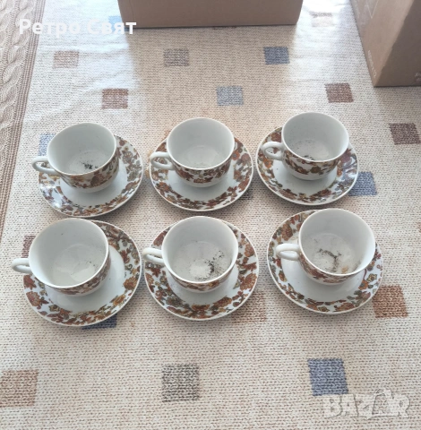 Комплект за чай на Китка , снимка 4 - Антикварни и старинни предмети - 54717036