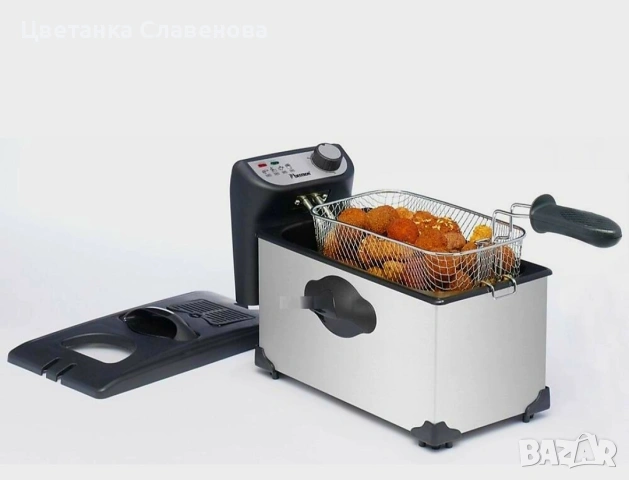 Bestron AF351 фритюрник, неръждаема стомана, 1000W, снимка 4 - Фритюрници - 51486185