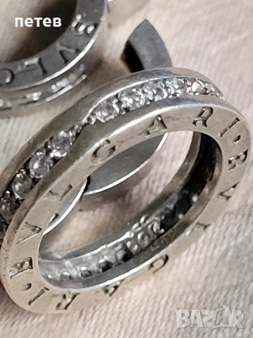 Bvlgari. сребърен пръстен. сребърни обици., снимка 7 - Антикварни и старинни предмети - 54698574