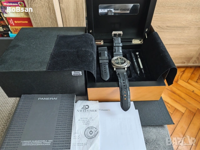 Panerai Submersible Titanium 1950 3 Days Automatic PAM00305, снимка 14 - Мъжки - 54093220