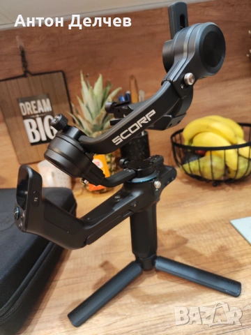 Гимбал Feiyutech Scorp Mini – състояние като нов, с чанта, снимка 5 - Чанти, стативи, аксесоари - 54939344