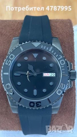 SEIKO MOD NH36A black PVD plated, снимка 3 - Мъжки - 55161347