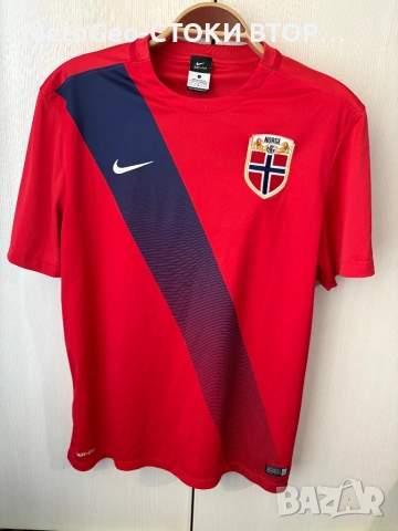 Оригинална футболна тениска Nike – Норвегия (Norge), Размер L, Dri-FIT