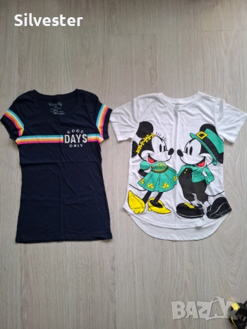 Дамска тениска Disney и Good day, чисто нови, размер XS и S  
