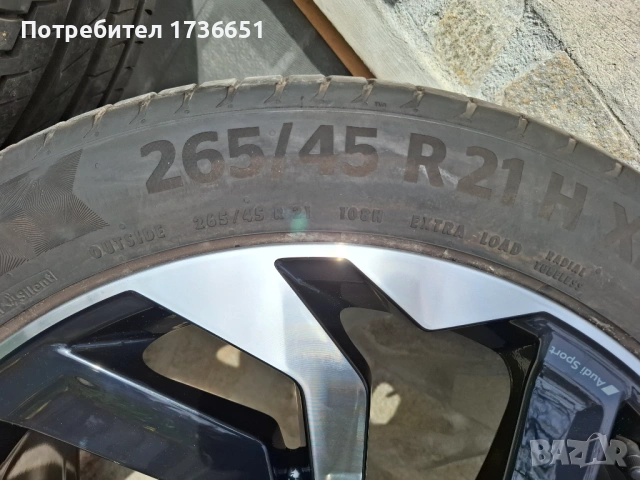21"Оригинални Джанти с гуми Ауди Е-tron , снимка 5 - Гуми и джанти - 54206537