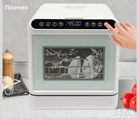 Мини съдомиялна машина 6L – компактна, преносима, с тъч управление