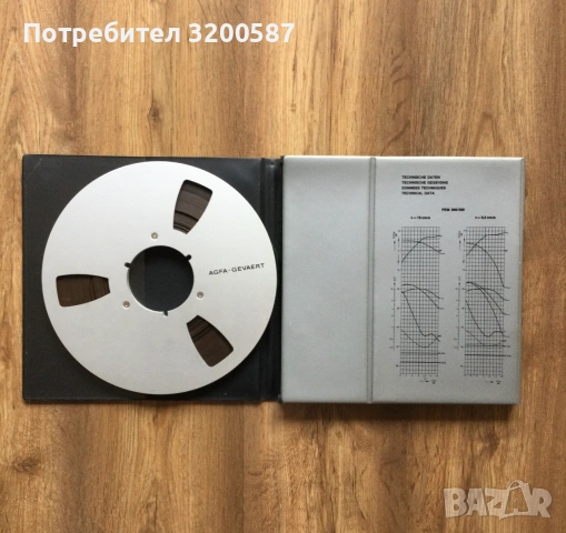 Метална магнетофоннa ролка AGFA 26,5 cm 1/4”, снимка 2 - Декове - 48644959
