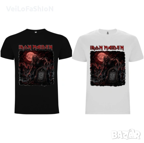 Нова мъжка тениска на музикалната банда IRON MAIDEN, два цвята