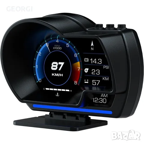 Mobilly допълнителен бордов компютър, бордов дисплей HUD A501, LCD, OBDII, снимка 6 - Аксесоари и консумативи - 55494567