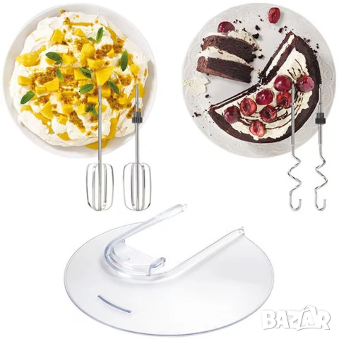 Миксер с купа KENWOOD HMP54.000SI CHEFETTE, 650 W, Купа от неръждаема стомана 3,5 л, снимка 4 - Миксери - 54750989