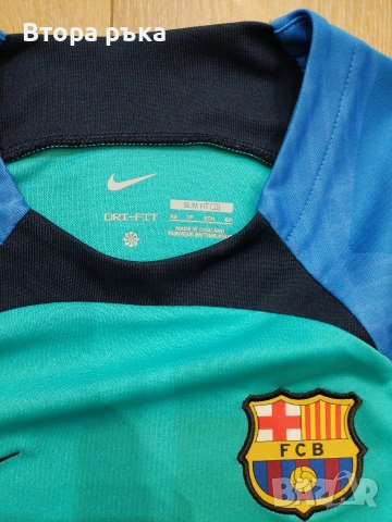 Nike FC Barcelona Тениска мъжка оригинален , снимка 4 - Спортни дрехи, екипи - 54537353