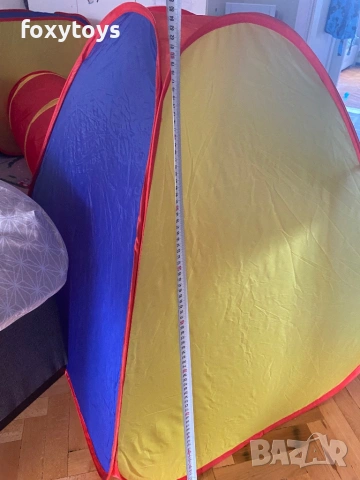 Детска палатка с тунел и къща, 3 в 1, KRUZZEL, 288x94x70 см, снимка 12 - Образователни игри - 54035122