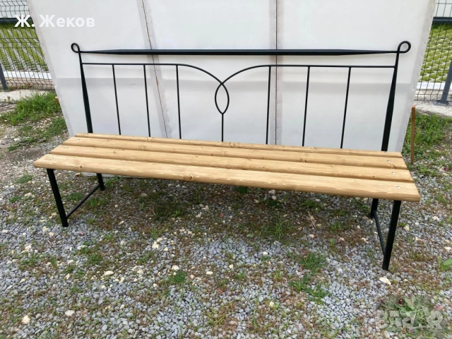 Две градински пейки, снимка 4 - Градински мебели, декорация  - 54390548